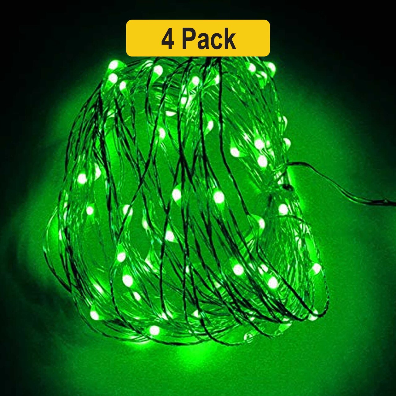 32ft 100 LED Silver Copper String Lights — Ultra Thin, Flexible, Plug-In Design